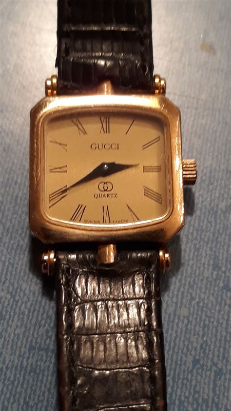 gucci quartz watch gold|genuine Gucci watch bands.